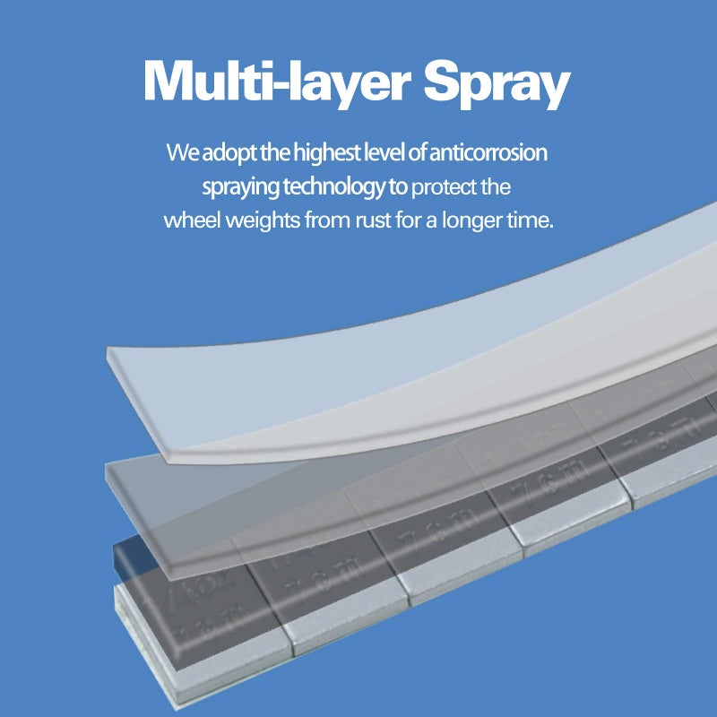 CKAuto 1/4 أونصة، 0.25 أونصة، رمادي، أوزان عجلات لاصقة، نوع سهل الإزالة. سيارات، شاحنات، سيارات دفع رباعي، دراجات نارية، منخفضة الارتفاع، 60 أونصة/صندوق، جودة OEM أمريكية، (240 قطعة) - Image 2